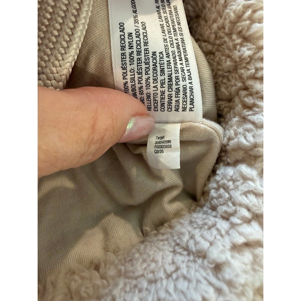 JoyLab Quilted Sherpa Hooded Jacket XS - Picture 4 of 5